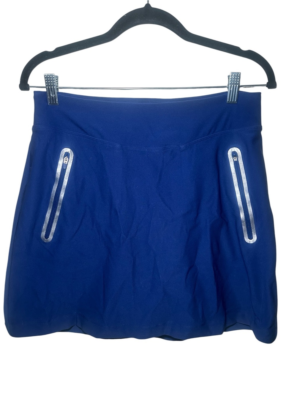 Nike Golf Small Blue Tour Performance Active Skort Reflective Zip Details